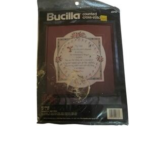 Bucilla Counted Cross Stitch Kit My Child #40733 Sealed 15x15